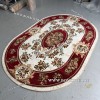 РОССИЙСКИЙ ЖАККАРДОВЫЙ КОВЕР КРАСНЫЙ МЕДАЛЬОН ОВАЛЬНЫЙ