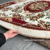 РОССИЙСКИЙ ЖАККАРДОВЫЙ КОВЕР КРАСНЫЙ МЕДАЛЬОН ОВАЛЬНЫЙ